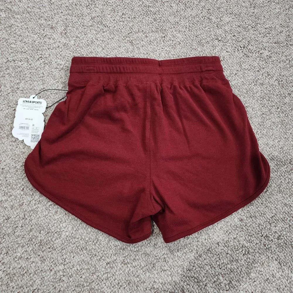 NWT Love & Sports Women's Embossed Logo Lounge Shorts